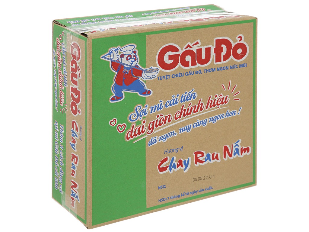 thùng mì gấu đỏ